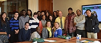 Junior Achievement students and Davis Malm event participants