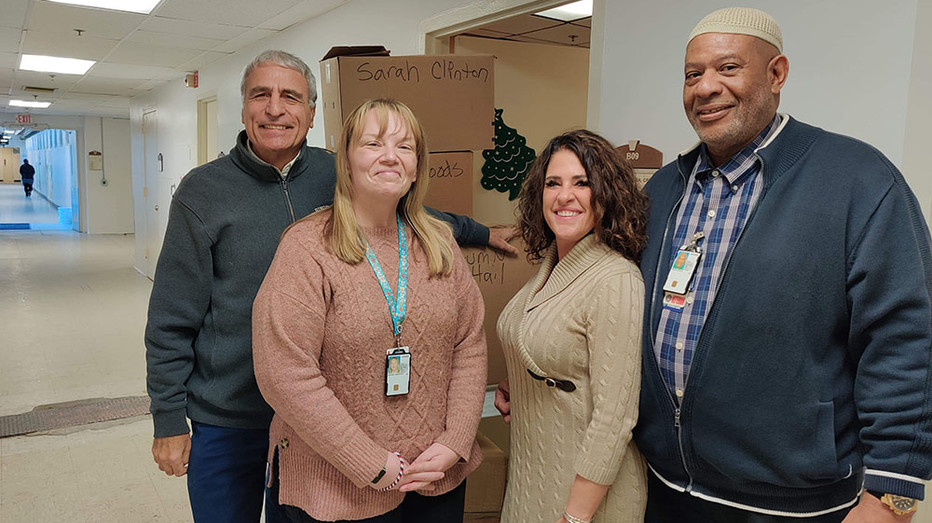 donation delivery to Bedford's Veterans Hospital