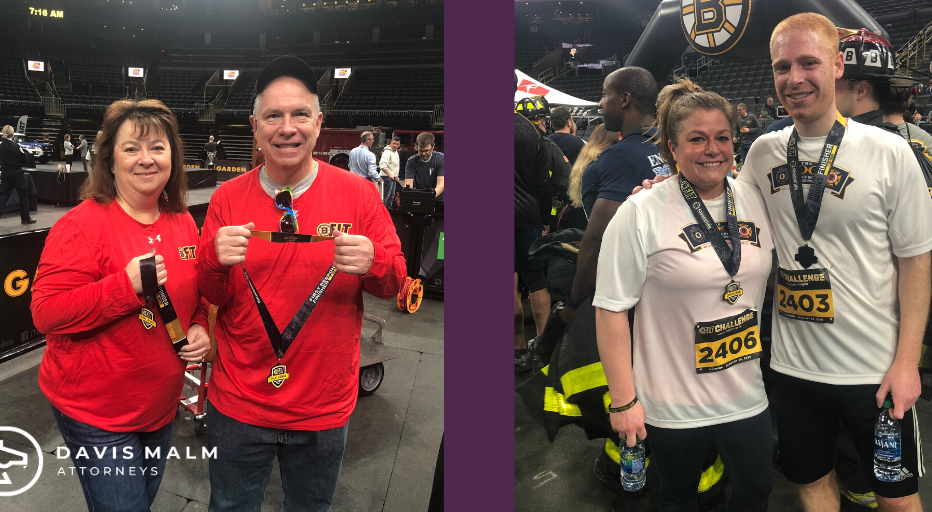 Davis Malm participants in Boston Bruins Foundations BFit First Responder Challenge 2020